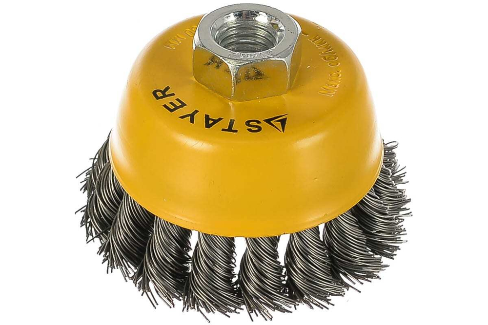 Щетка чашечная "MASTER" (80 мм; М14) для УШМ STAYER 35128-080_z01