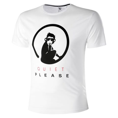 Мужское теннисное поло Quiet Please Advantage Logo T-Shirt Men - White, Black