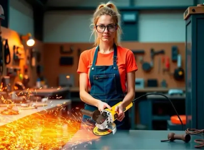 Болгарка 125 с регулировкой оборотов электрическая УШМ dewalt