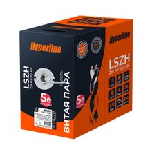 Витая пара Hyperline UUTP4R-C5E-S24-IN-LSZH-GY (внутренний)