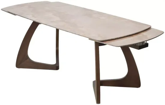 Стол DAKAR 180 GLOSS AMBER JADE SOLID CERAMIC / Орех