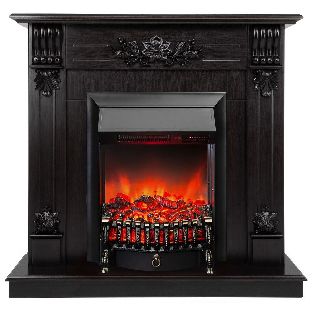Электрокамин RealFlame Ottawa DN венге премиум с очагом Fobos Lux Black RC