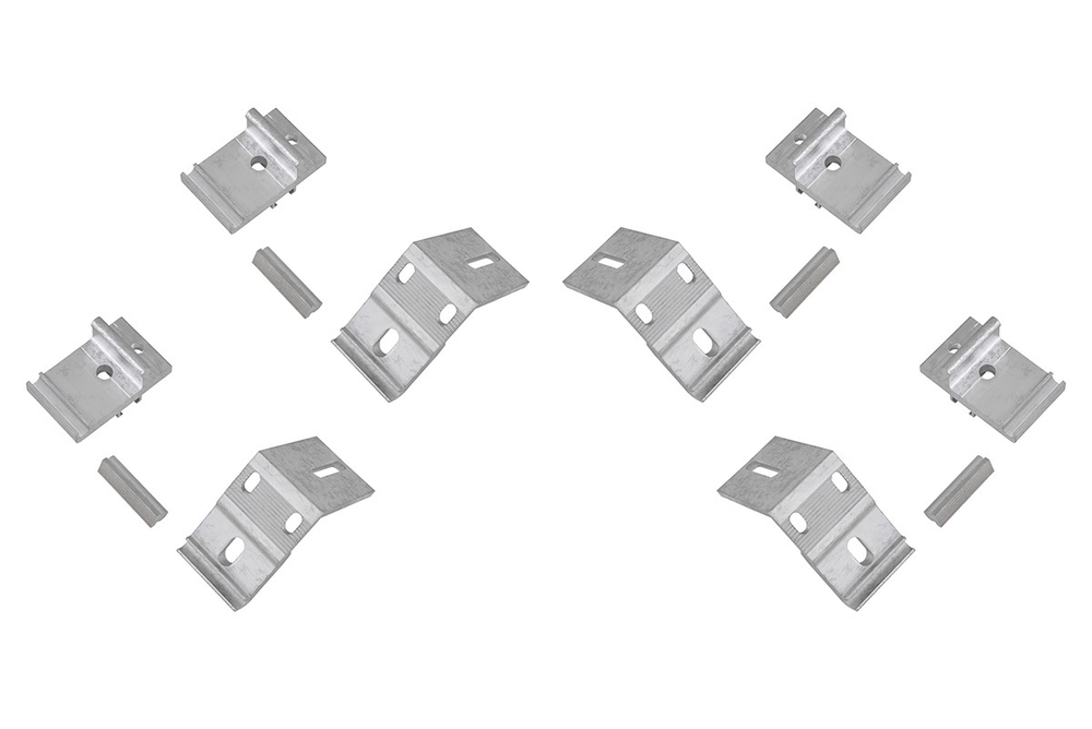 Крышка кузова для JAC T8, роллета раздвижная 1538х1606 мм, алюминиевая, черная РИФ