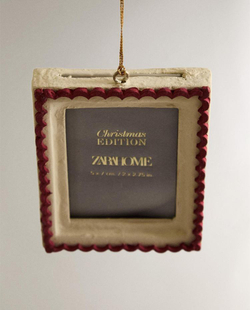 ZARA HOME УКРАШЕНИЯ ДЛЯ РОЖДЕСТВЕНСКОЙ ЁЛКИ В РАМКЕ ПАПЬЕ-МАШЕ, КРАСНЫЙ