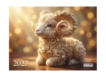 Календарь настен. 3-х бл. квартальный 2027 Символ года LAMARK "МОДНИЦА" 01015