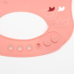 5491977 Нагрудник детский «Мишка на севере», силиконовый с карманом, цвет розовый