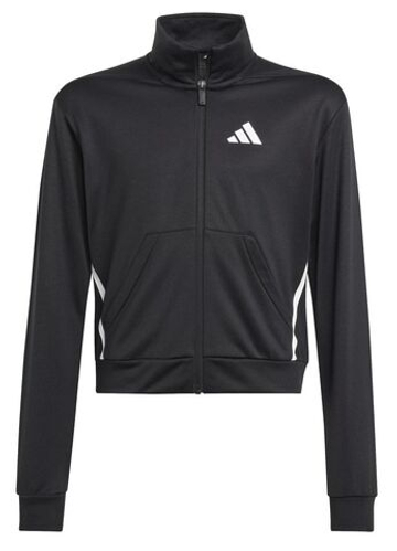 Кофта для девочки теннисная Adidas Junior Train Essentials Game & Go - black/white