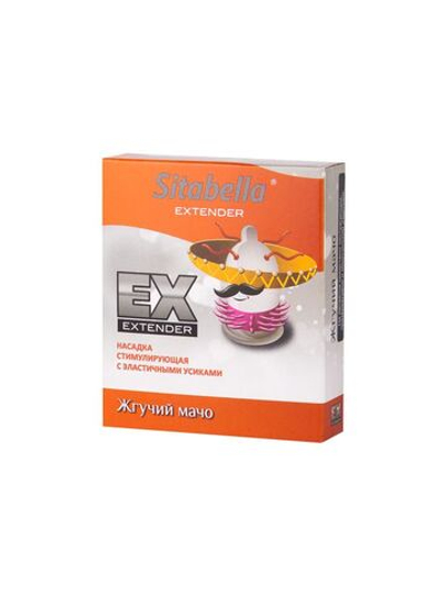 Стимулирующая насадка Sitabella Extender Жгучий мачо (Цвет: прозрачный)