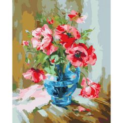 Изящество маков- раскраски  по номерам