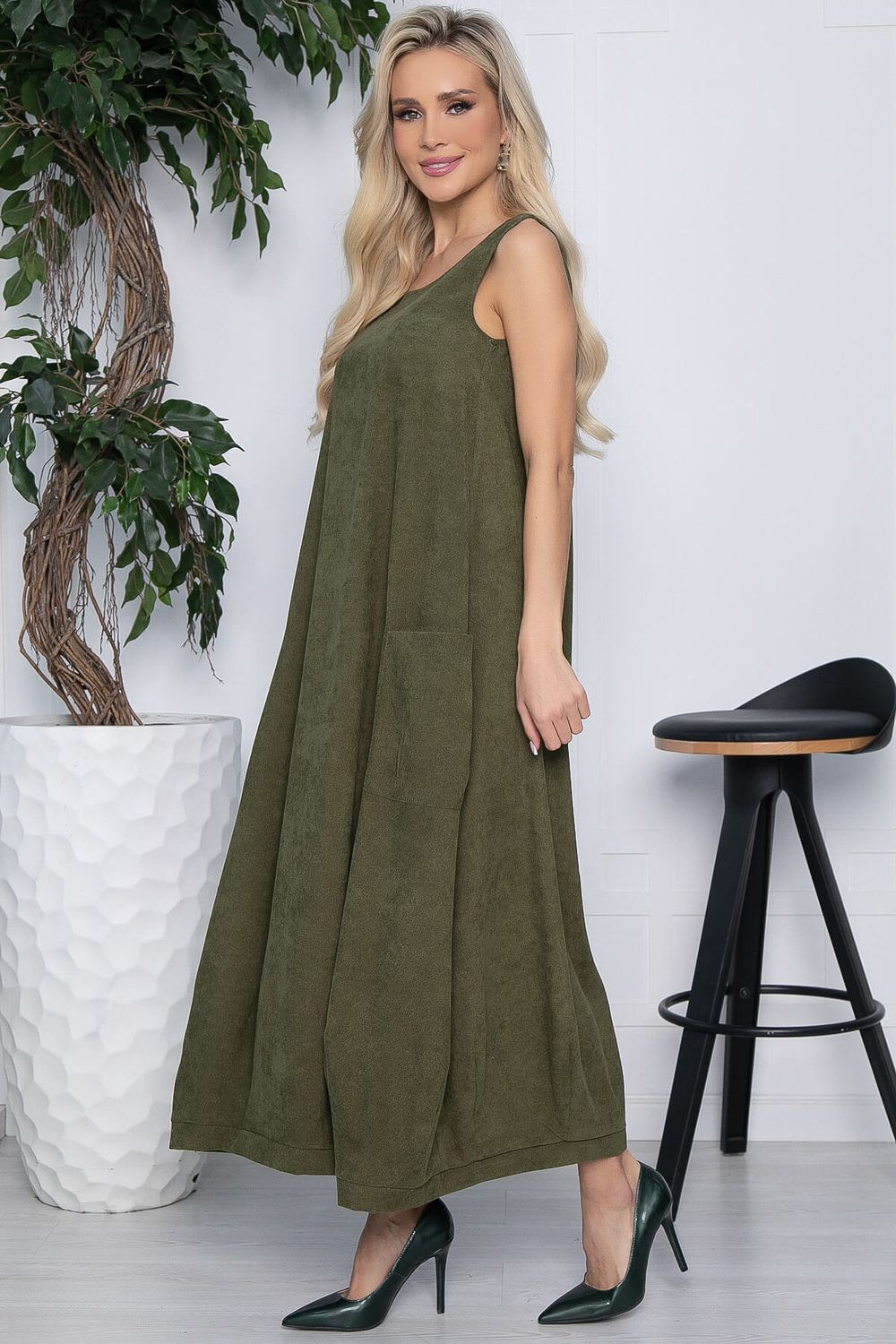 Сарафан В стиле бохо (хаки) П10627 LT Collection