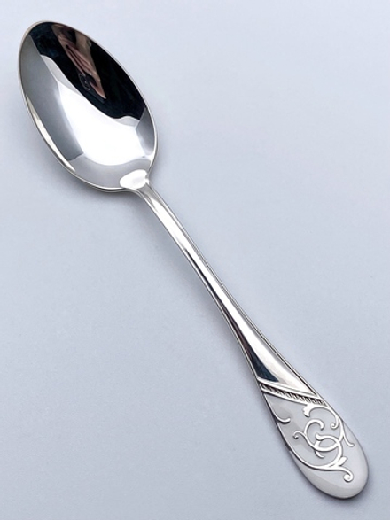 Ложка из серебра/Без покрытия, Эмаль