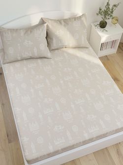 Постельное белье Сказка "Туманный альбион" 1,5-сп   наволочка 50х70 1шт Простынь на резинке 90х200 см  Пододеяльник 145х215 см