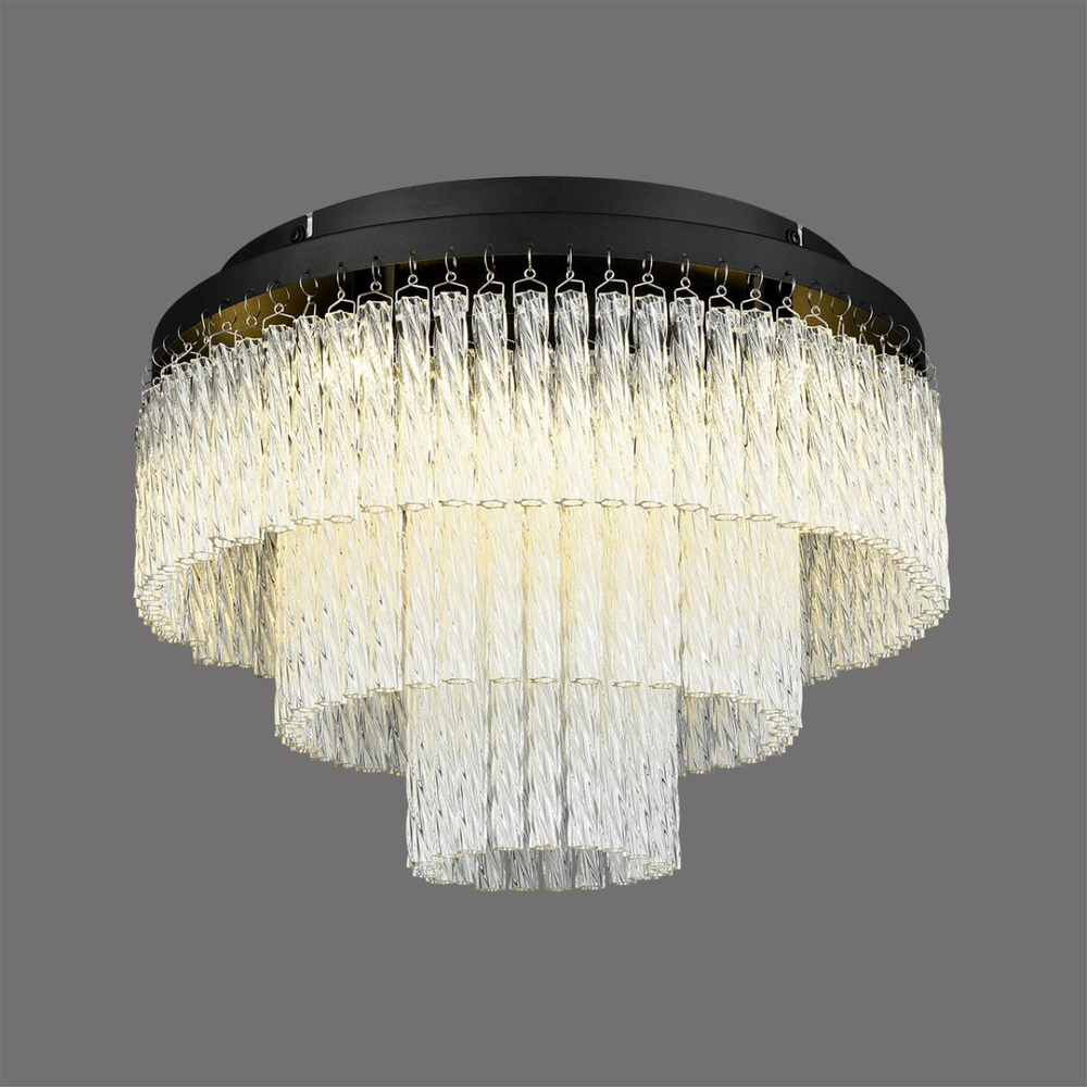 6576/11CR CLASSI LN24 000 черный/прозрачный/металл/стекло Люстра потолочная G9 11*20W 220V SPIRALS