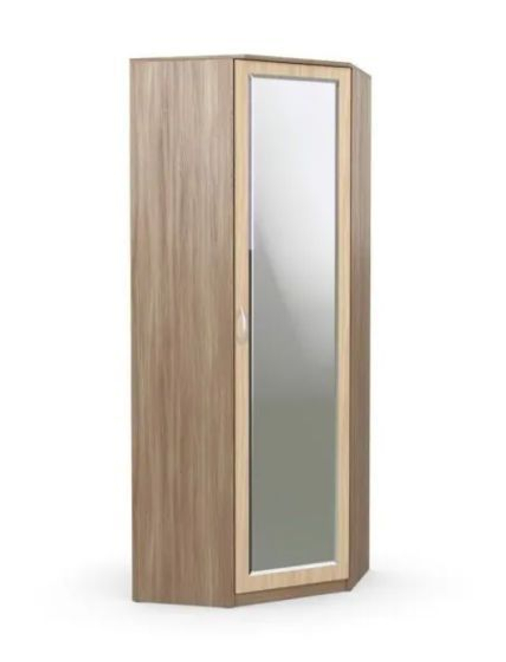 Шкаф угловой Дуэт Люкс с зеркалом Ясень шимо темный/Ясень шимо светлый