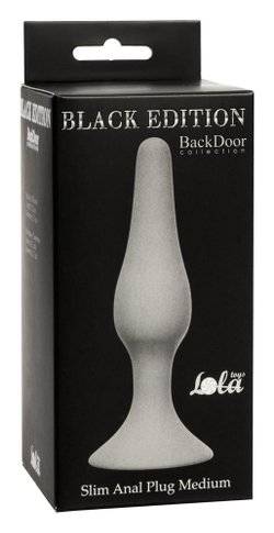 Анальная пробка Slim Anal Plug Medium Grey 4206-03Lola