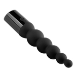 Черный вибратор-ёлочка Enamorment Ribbed Vibe - 18,2 см. (Цвет: черный)