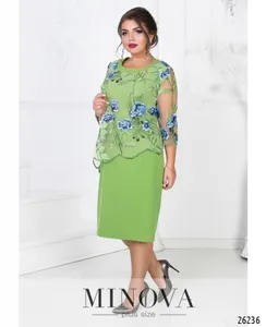 Платье 326-зеленый Minova