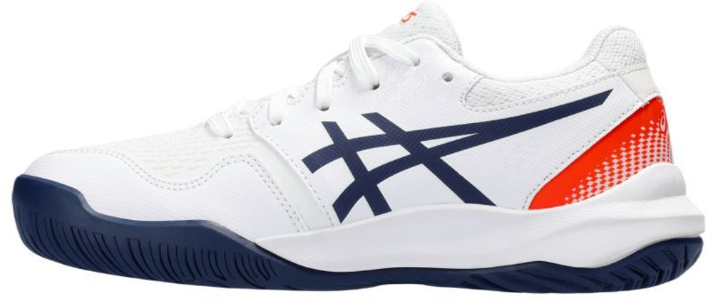 детские Кроссовки теннисные Asics Gel-Resolution 9 GS - white/blue expanse