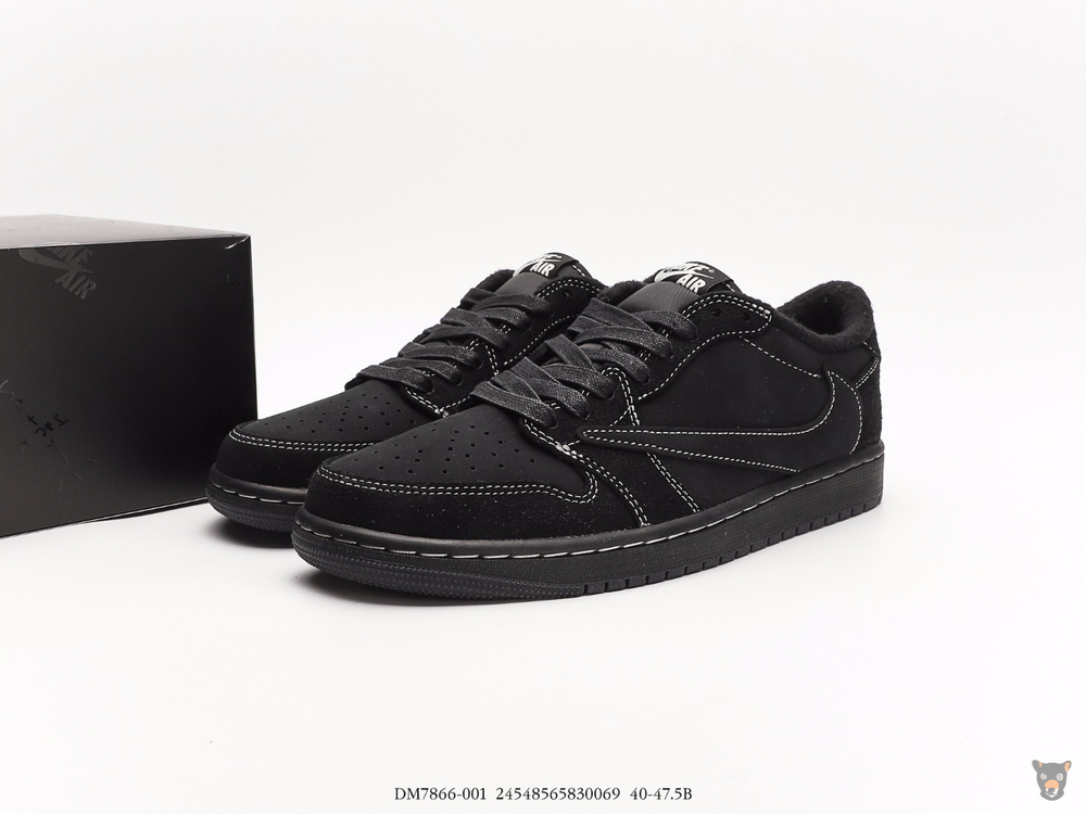 Кроссовки Travis Scott x Nike Air Jordan 1 Low "Phantom Black"