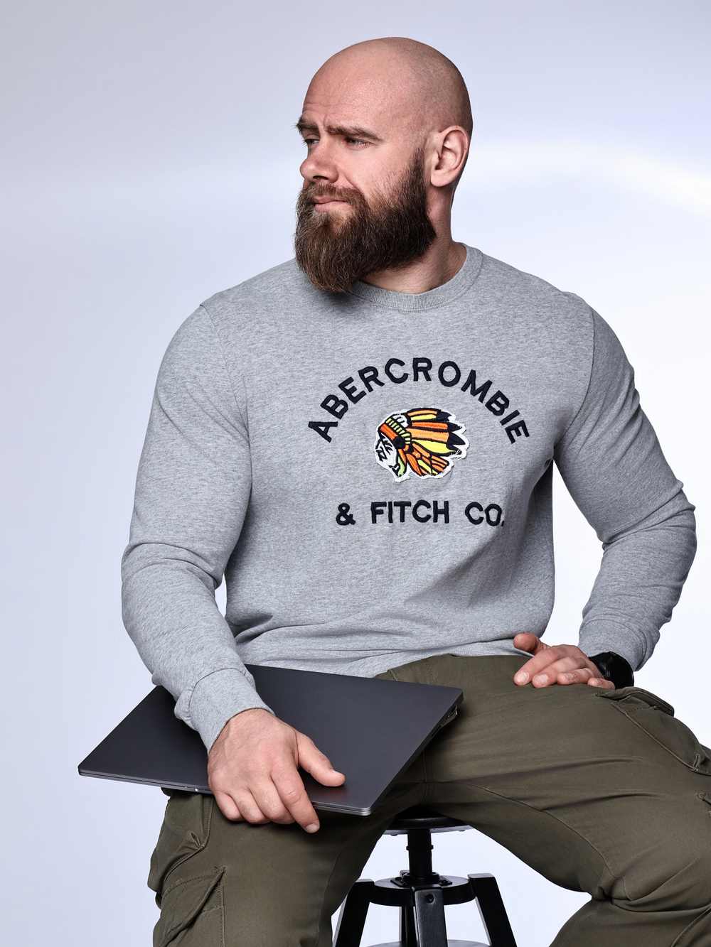 Лонгслив Abercrombie & Fitch ABL25
