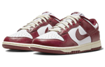 Кроссовки Nike Dunk Low Prm "Team Red"And White (Женская размерная сетка)