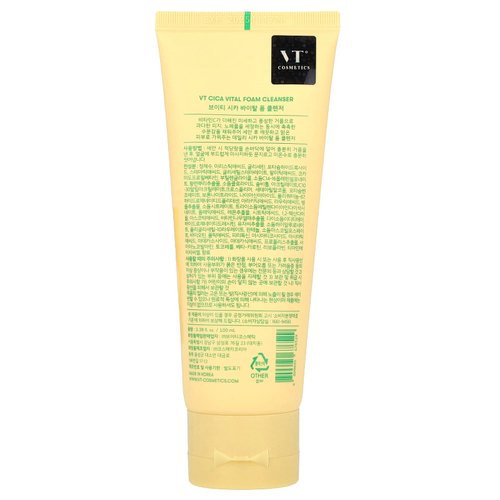 VT Cosmetics, Cica Vital, очищающая пенка, 100 мл (3,38 жидк. унции)