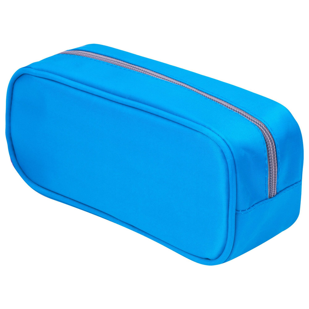 Пенал-косметичка BRAUBERG мягкий "KING SIZE BLUE" 20х8х9 см (2 штуки в упаковке)