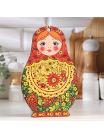 Доска сувенирная в русском стиле "Матрёшка", 15 x 23 см