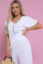 Костюм Свободный вечер НЬЮ (белый) К12668-15 LT Collection