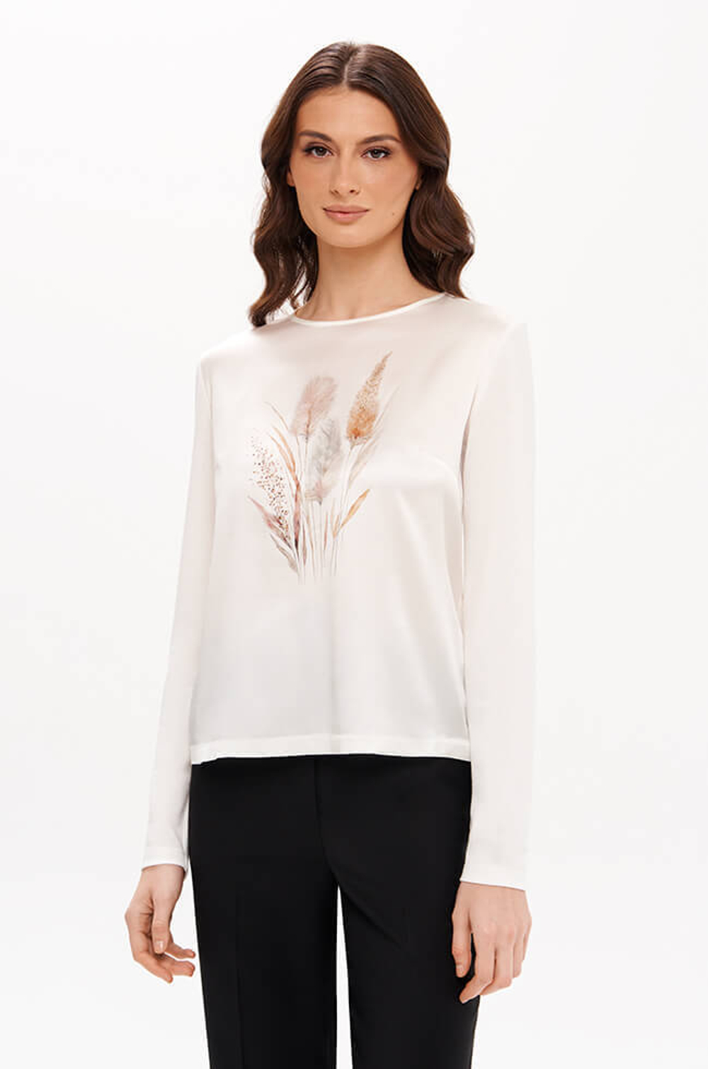 23373 Блузка женская (молочный)