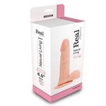 Телесный фаллоимитатор с венками REALISTIC DILDO REAL RAPTURE - 19 см. (Цвет: телесный)