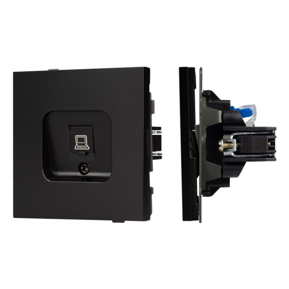 Механизм компьютерной розетки SCT-TENDO-MPC1-PL-BK (RJ-45, CAT6) Arlight 054104