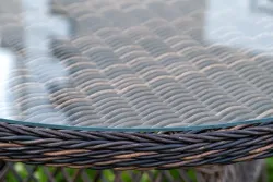 "Доппио" обеденная группа плетеная, цвет коричневый