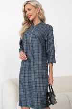 Платье Милана (синий/серый) Р11-1248/2 Nikol