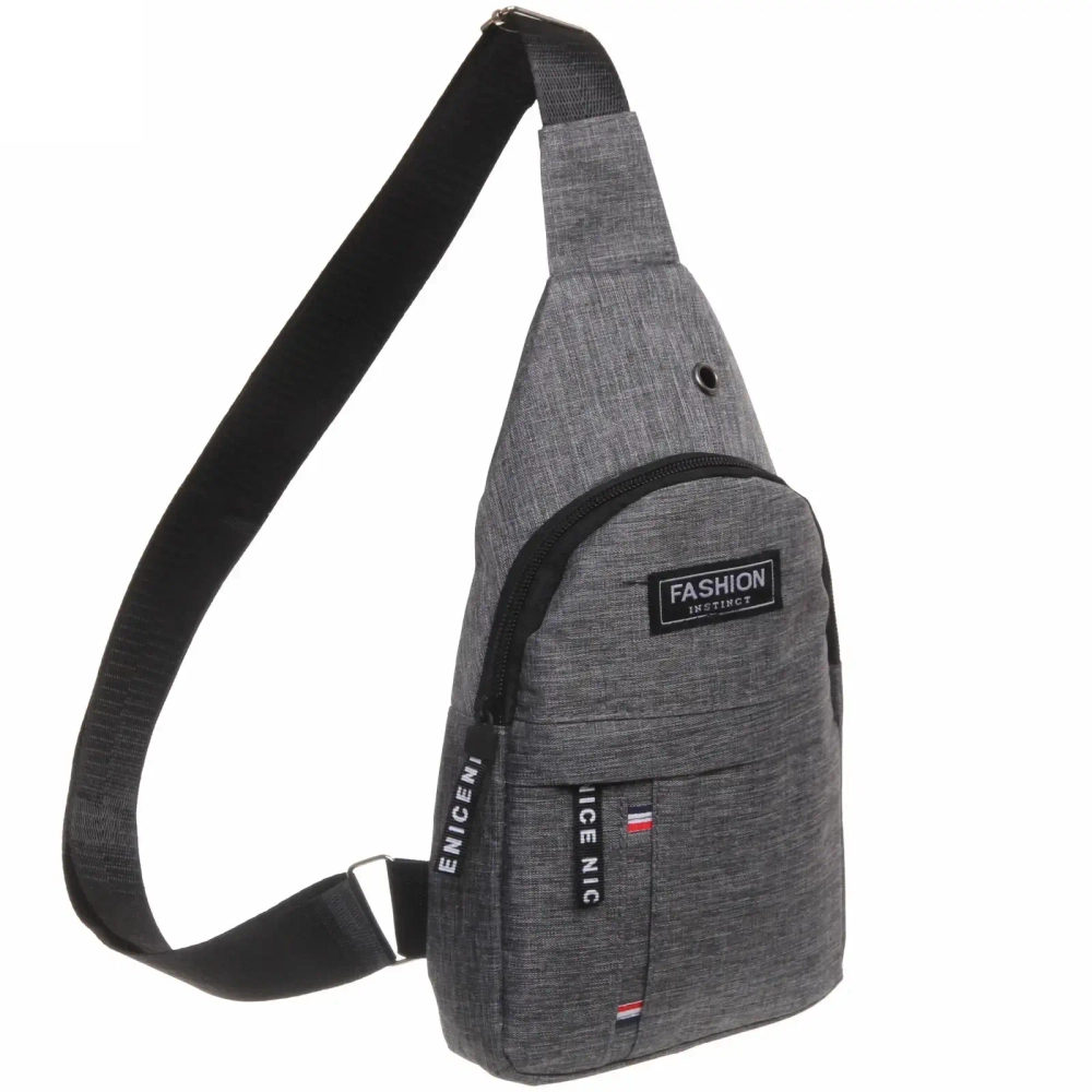 Сумка - мессенджер «Element - hit», цвет серый, одно отделение и карман, 30*17*5см