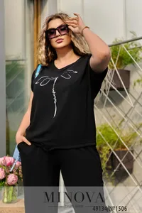 Костюм 1506-черный Minova