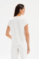 23583 Футболка женская (молочный)