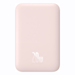 Внешний аккумулятор + Беспроводная зарядка Baseus Magnetic Wireless Charging Power Bank C+Qi 6000mAh 20W (MagSafe) - Pink