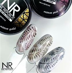 NR Гель-краска Mirror Gold Металлик Зеркальное , 5гр