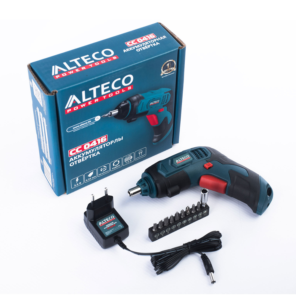 Аккумуляторная отвертка ALTECO СС 0416