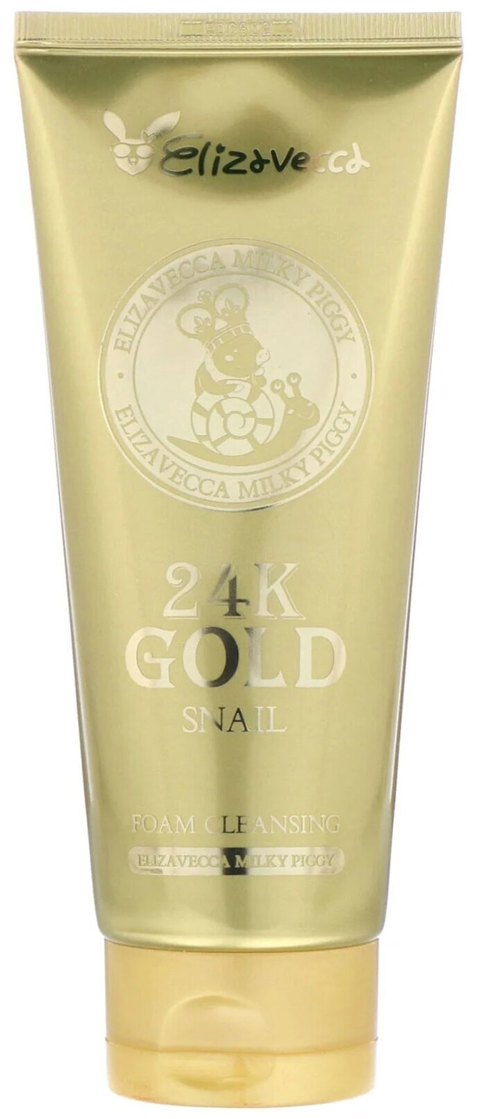 Пенка для умывания с муцином улитки и золотом Elizavecca 24k Gold Snail Cleansing Foam