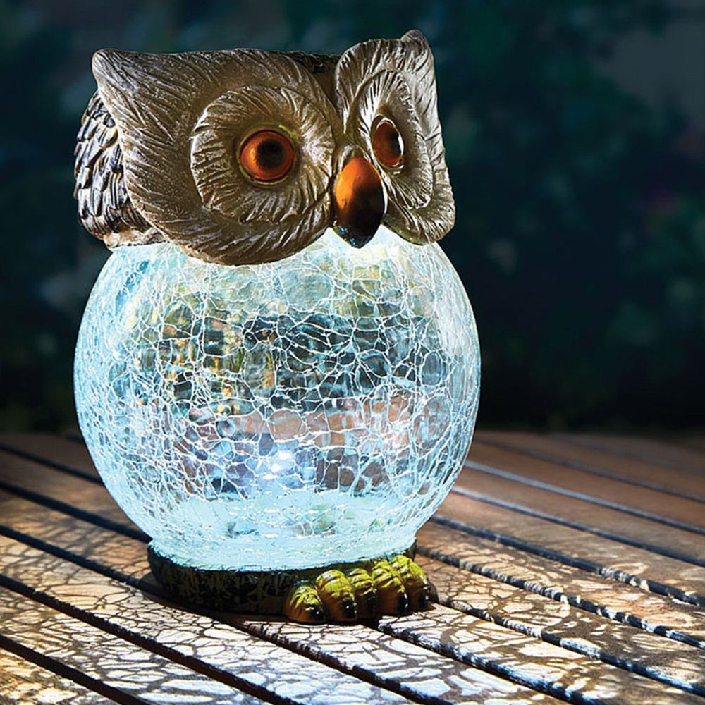 USL-S-813-GT160 OWL Садовый светильник на солнечной батарее Сова. 1 светодиод. Белый свет. 1xАА Ni-Mh аккумулятор в-к. IP44. TM Uniel