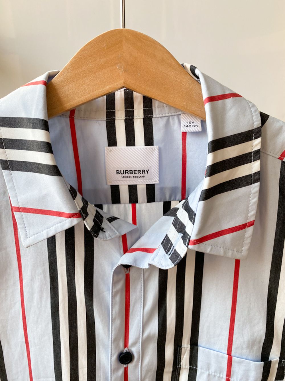 Хлопковая рубашка Burberry, 140