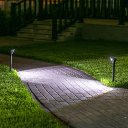 USL-F-169-PT630 SENSOR Садовый светильник на солнечной батарее. с датчиком движения. 1 светодиод. Белый свет. 1x3.7V Li-Ion аккумулятор в-к. IP44. TM Uniel