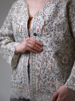 Шерстяной жакет "Палампор", по мотивам индийского покрывала 18 века