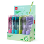 Карандаш механический DELI "Neonup", 0,7 мм, круглый корпус с ластиком, ассорти