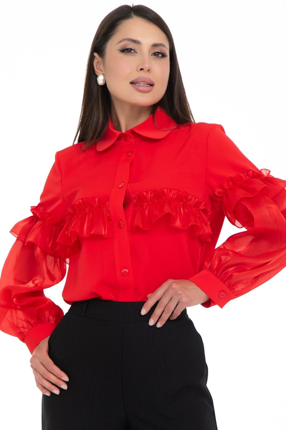 Блуза Очень красивая(алый) Diolche