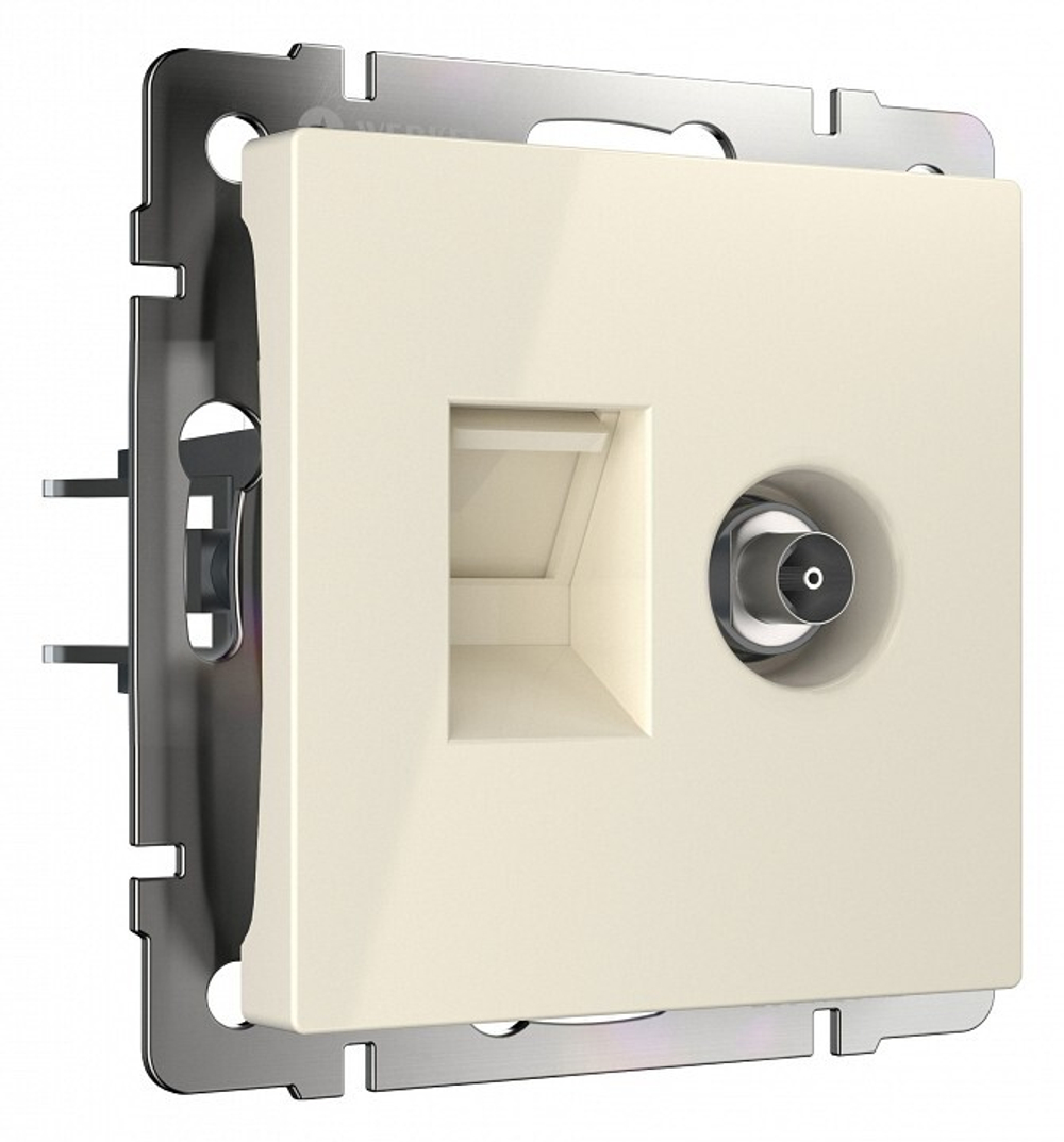 ТВ-розетка + Ethernet RJ-45 Werkel W1181303