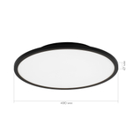 SLE1811-402-01 Светильник потолочный Черный/белая LED 1*42W 4000K TASSEN