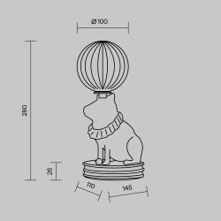 Настольная лампа светодиодная Maytoni   MOD477TL-L5W3K